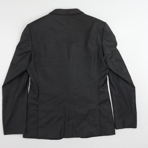 Marks and Spencer Mens Grey Polyester Jacket Suit Jacket Size 40 Regular