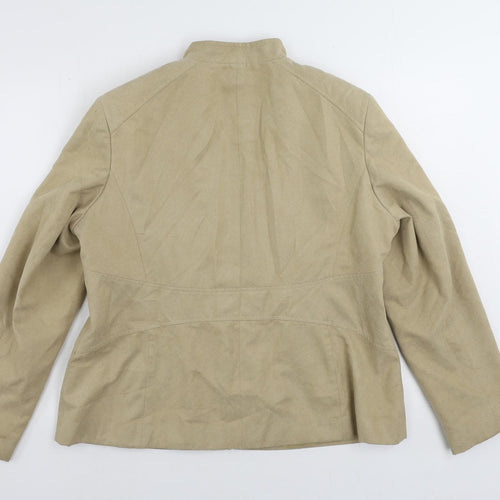 Berkertex Womens Beige Jacket Size 18 Zip