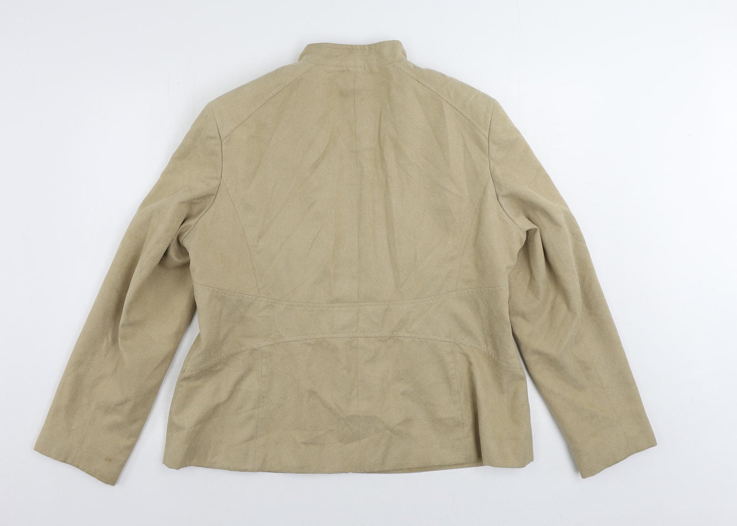 Berkertex Womens Beige Jacket Size 18 Zip