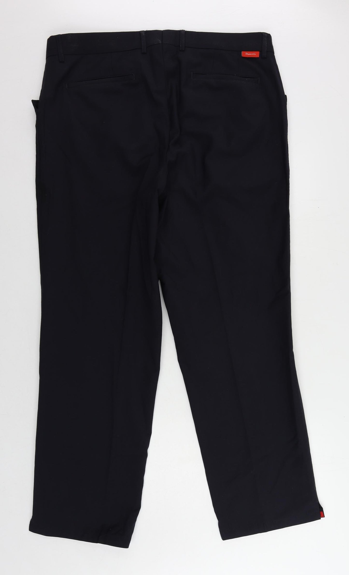 Dwyers & Co Mens Blue Wool Dress Pants Trousers Size 38 in L30 in Regular Zip