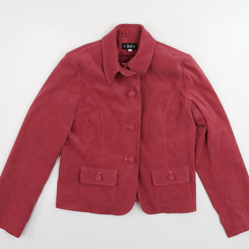 CMD Womens Pink Jacket Size 12 Button