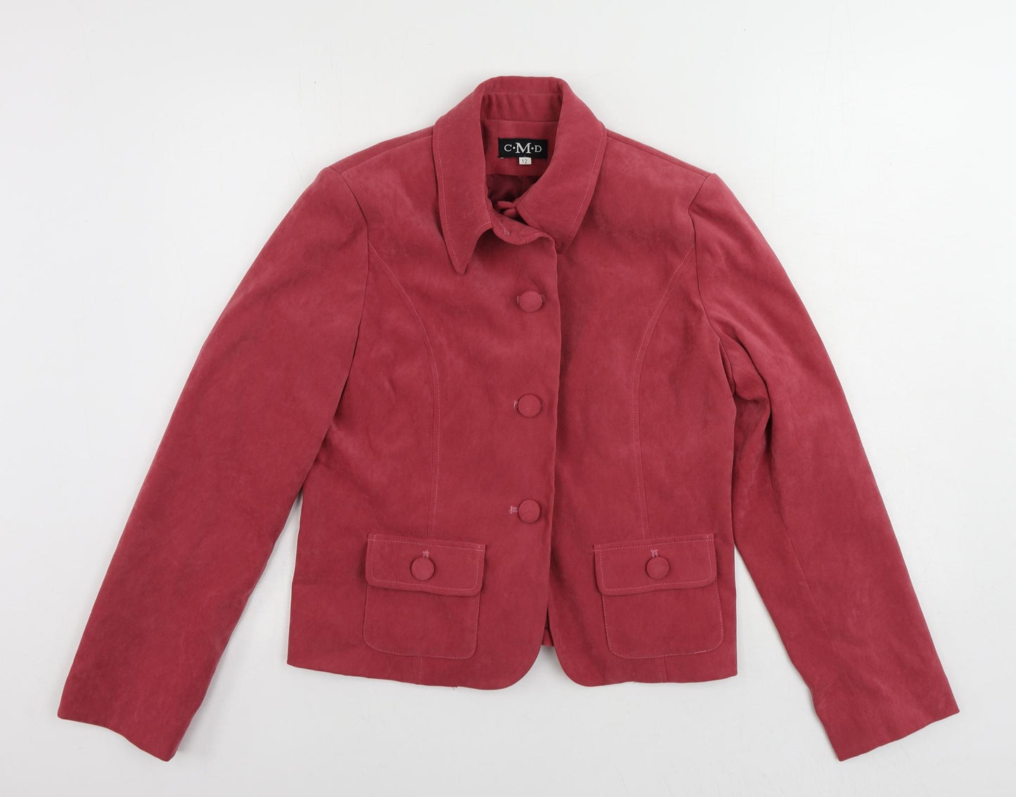 CMD Womens Pink Jacket Size 12 Button