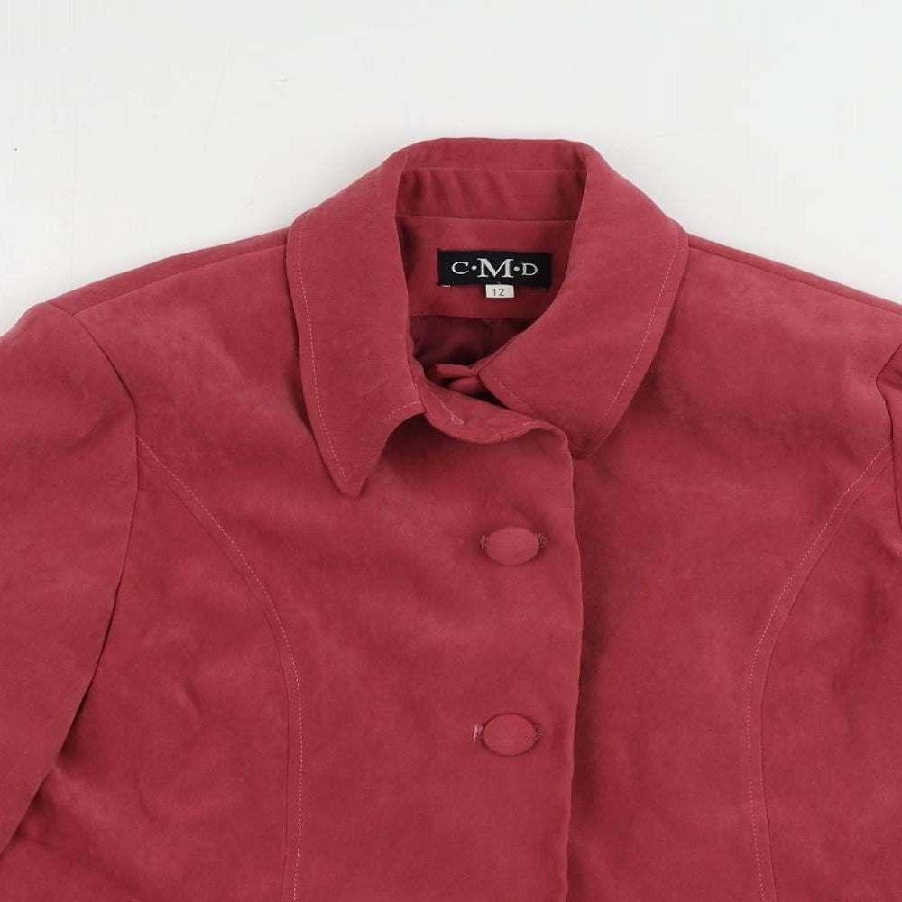 CMD Womens Pink Jacket Size 12 Button