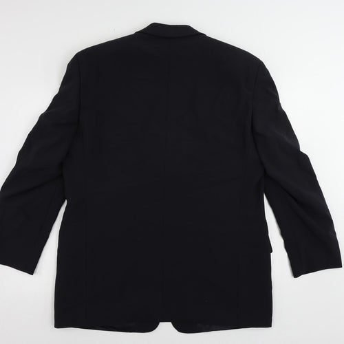 Van Gils Mens Blue Polyester Jacket Suit Jacket Size 42 Regular