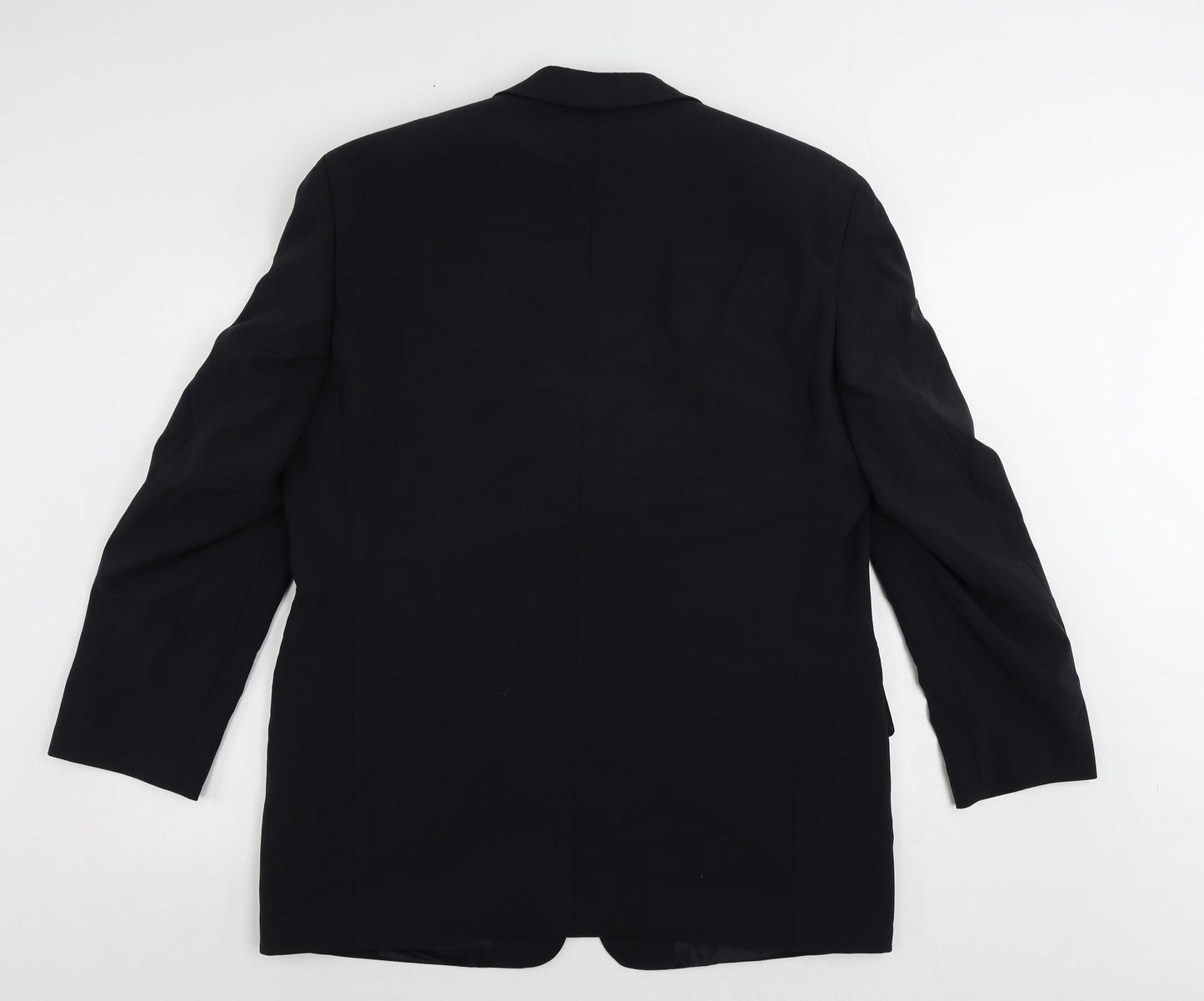 Van Gils Mens Blue Polyester Jacket Suit Jacket Size 42 Regular