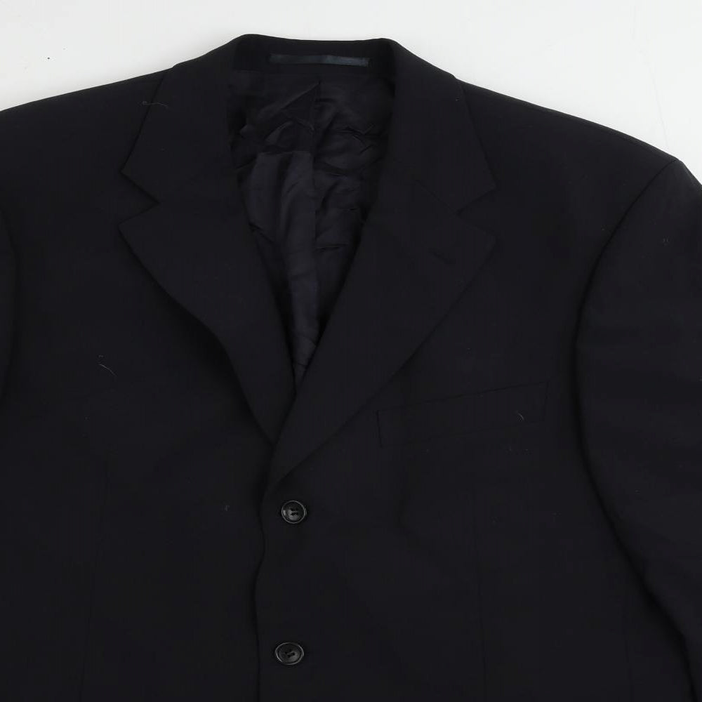 Van Gils Mens Blue Polyester Jacket Suit Jacket Size 42 Regular