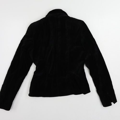 Zara Womens Black Jacket Blazer Size S Button