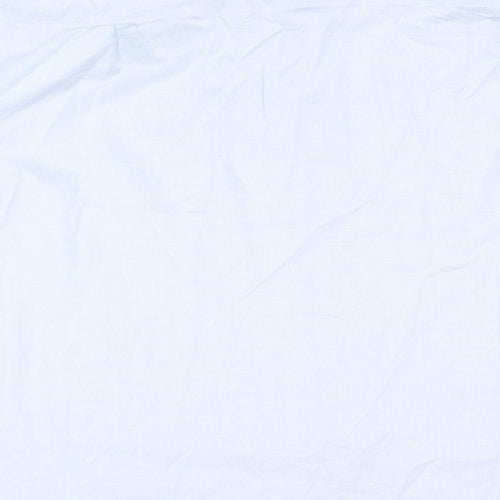 Marks and Spencer Mens Blue Cotton Dress Shirt Size 19 Collared Button