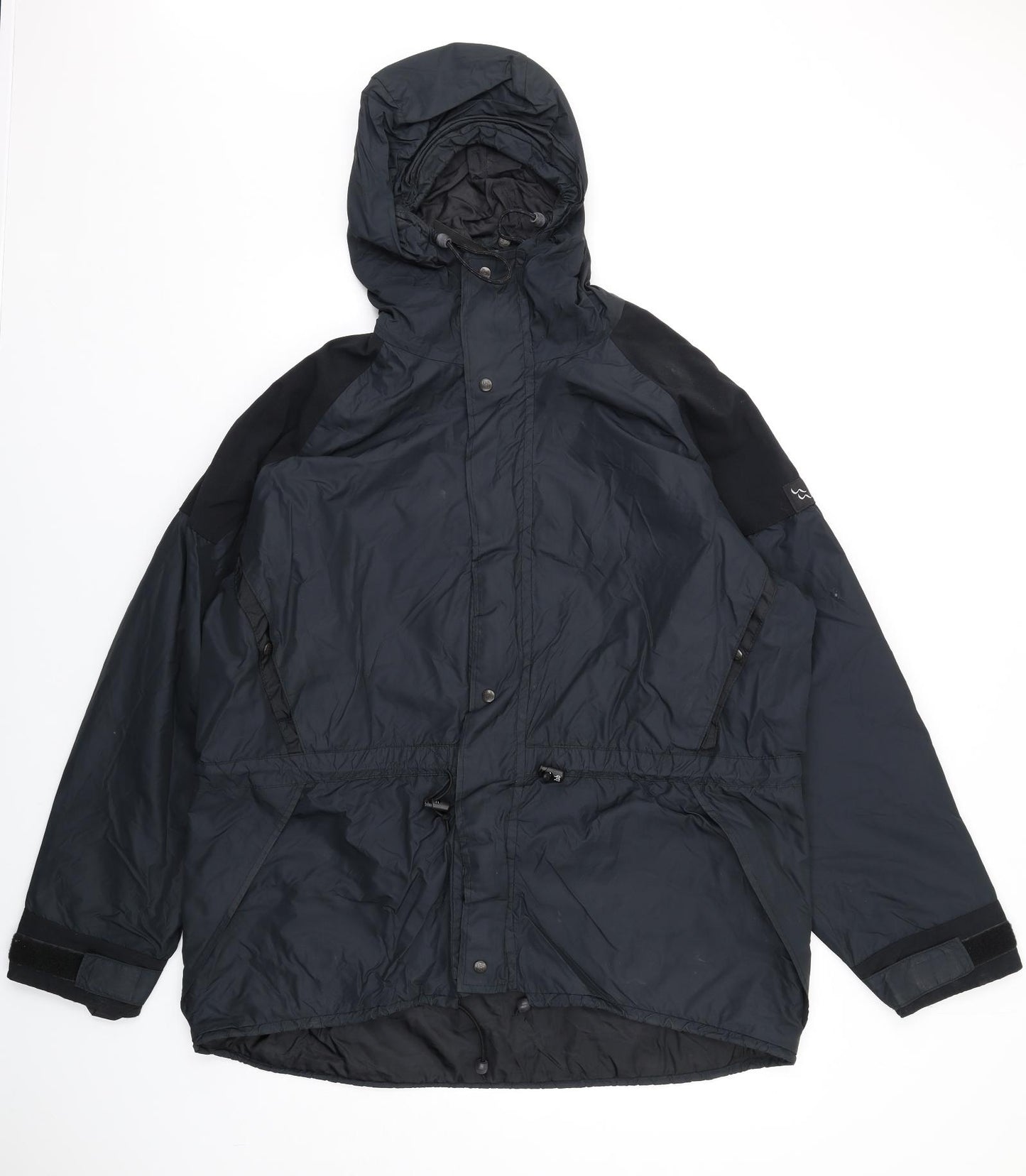 RAB Mens Black Rain Coat Coat Size L Zip