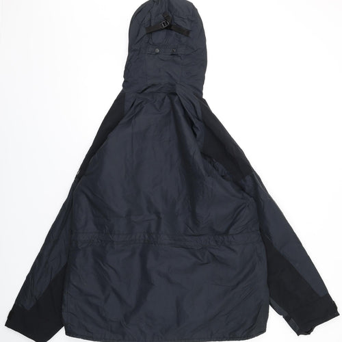 RAB Mens Black Rain Coat Coat Size L Zip