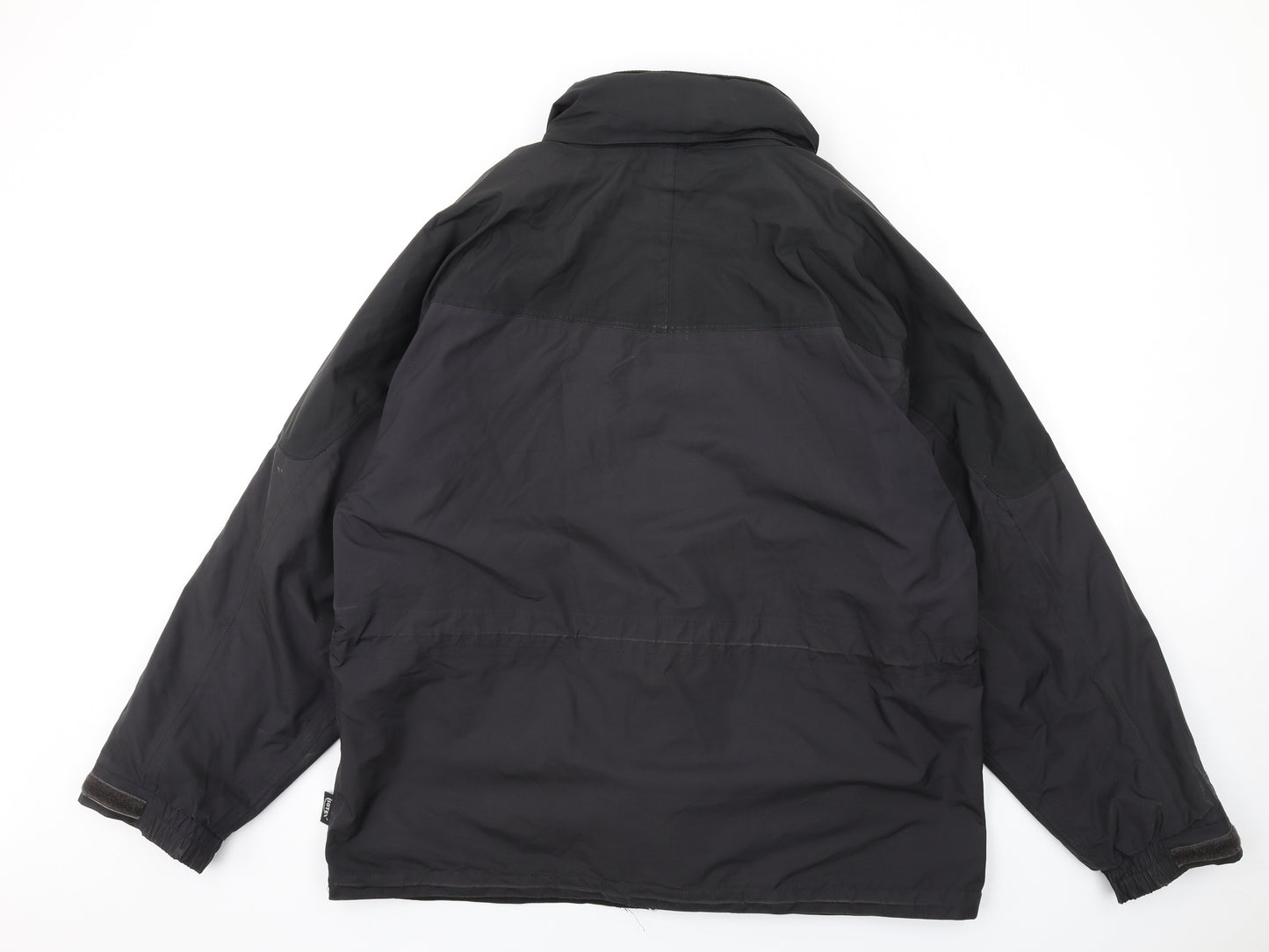 Regatta Mens Black Rain Coat Coat Size XL Zip