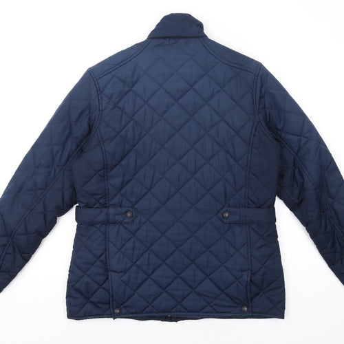 Regatta Womens Blue Quilted Coat Size 14 Zip