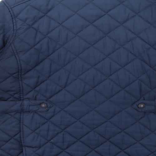 Regatta Womens Blue Quilted Coat Size 14 Zip