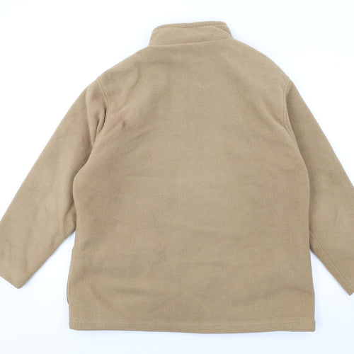 EWM Womens Beige Jacket Size 18 Zip