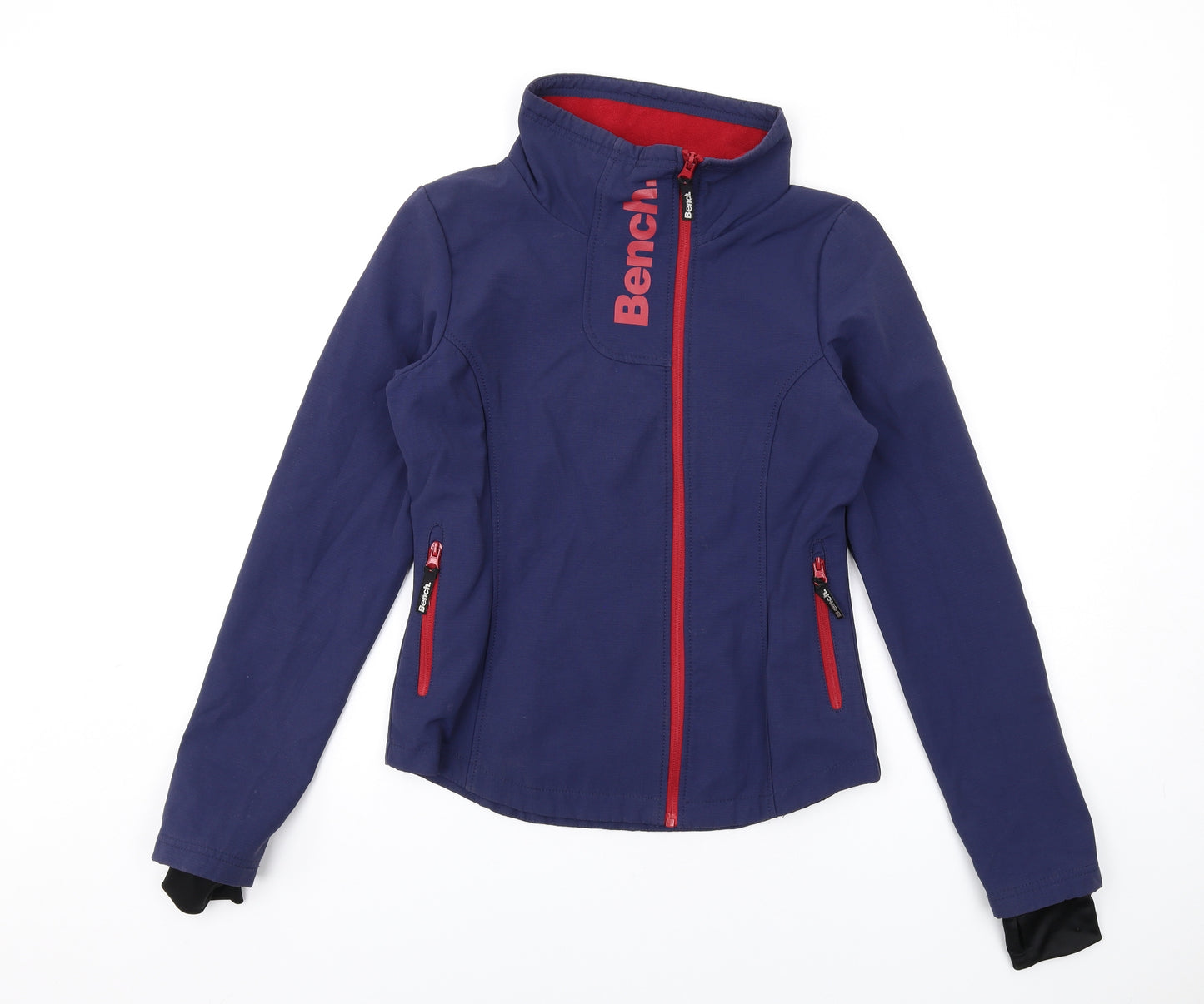 Bench Womens Blue Jacket Coat Size M Zip