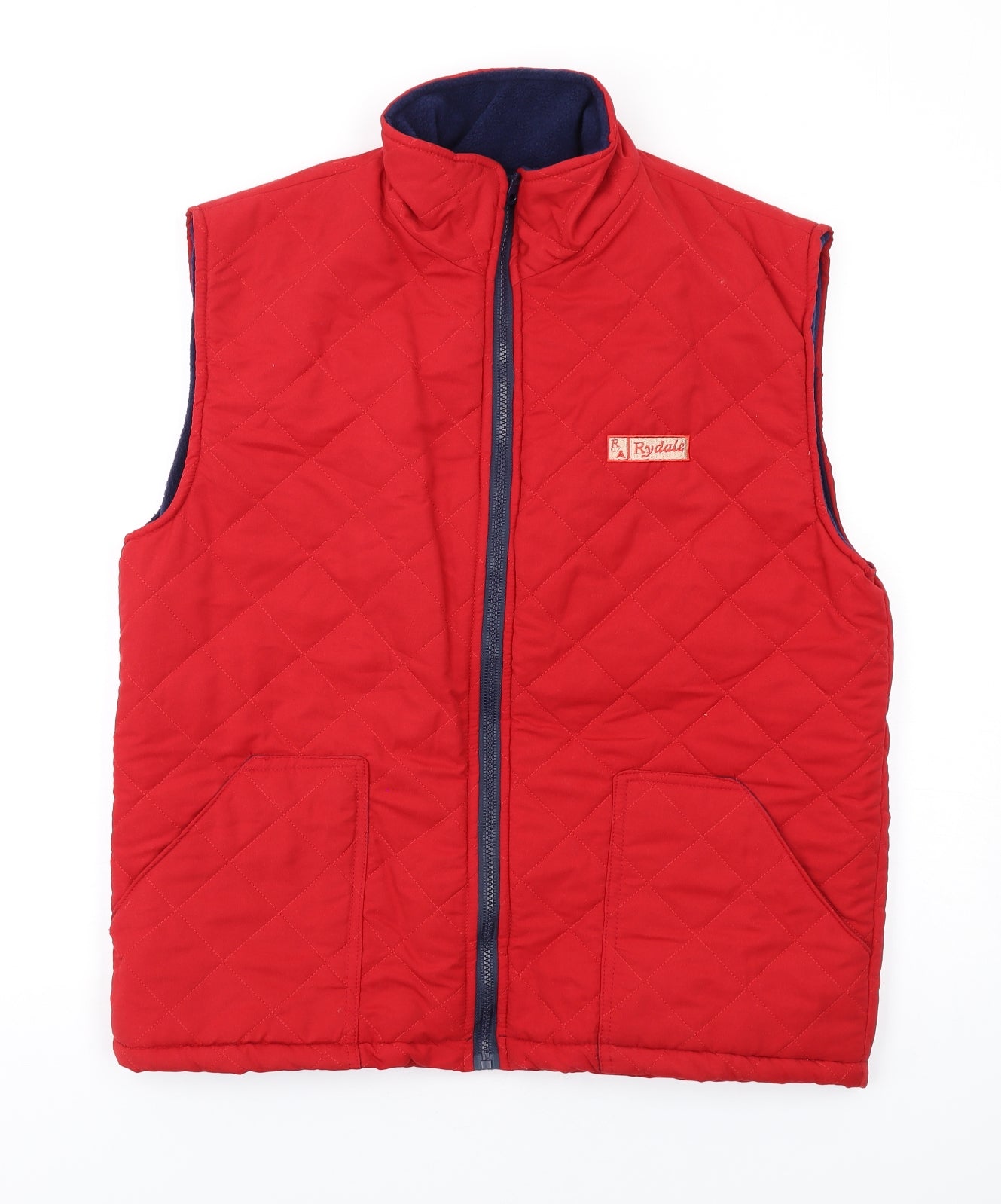 Royal Harbour Womens Red Gilet Waistcoat Size M Zip