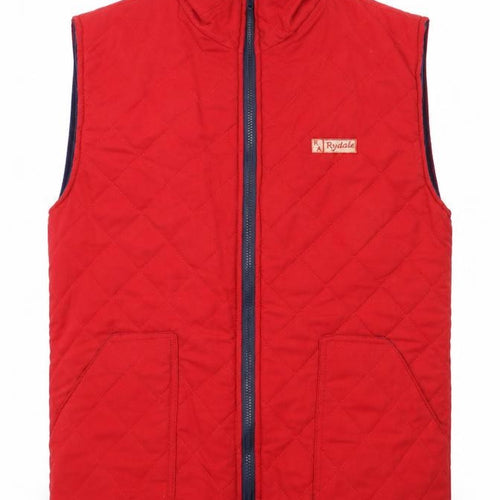 Royal Harbour Womens Red Gilet Waistcoat Size M Zip
