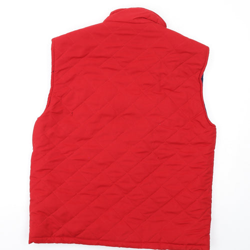 Royal Harbour Womens Red Gilet Waistcoat Size M Zip