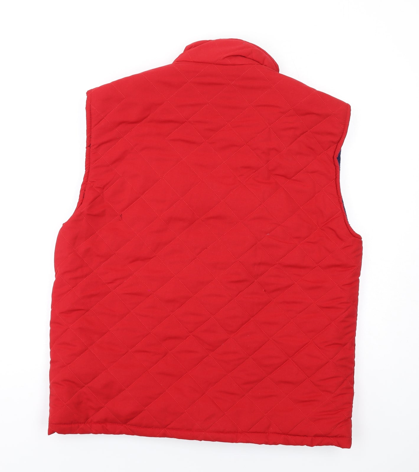 Royal Harbour Womens Red Gilet Waistcoat Size M Zip