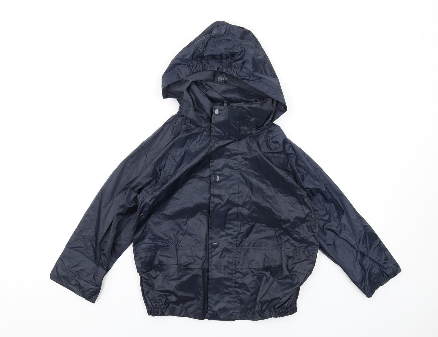 Wetplay Boys Blue Rain Coat Coat Size 3-4 Years Zip