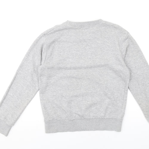 Boohoo Womens Grey Polyester Pullover Sweatshirt Size S Pullover