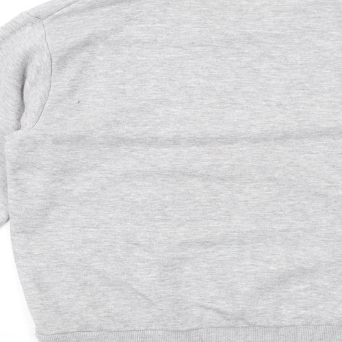 Boohoo Womens Grey Polyester Pullover Sweatshirt Size S Pullover