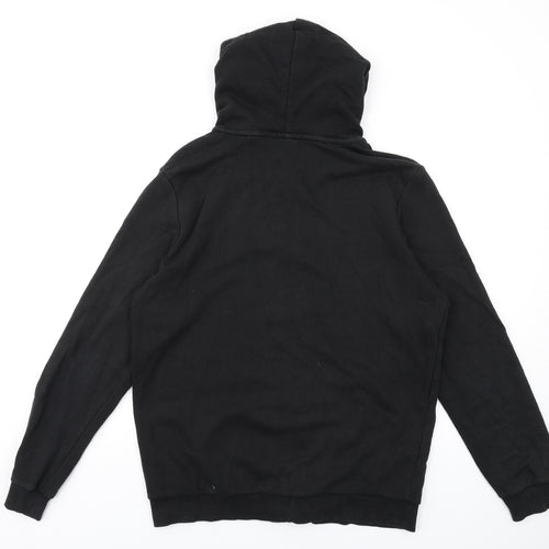 PUMA Mens Black Cotton Full Zip Hoodie Size M