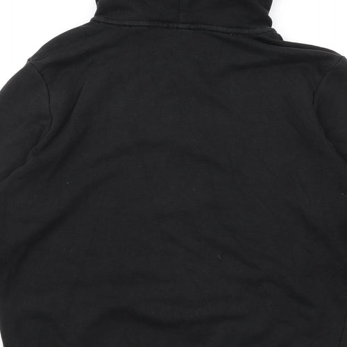 PUMA Mens Black Cotton Full Zip Hoodie Size M