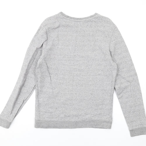 Topman Mens Grey Cotton Pullover Sweatshirt Size M