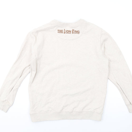 Disney Womens Beige Cotton Pullover Sweatshirt Size M Pullover - The Lion King