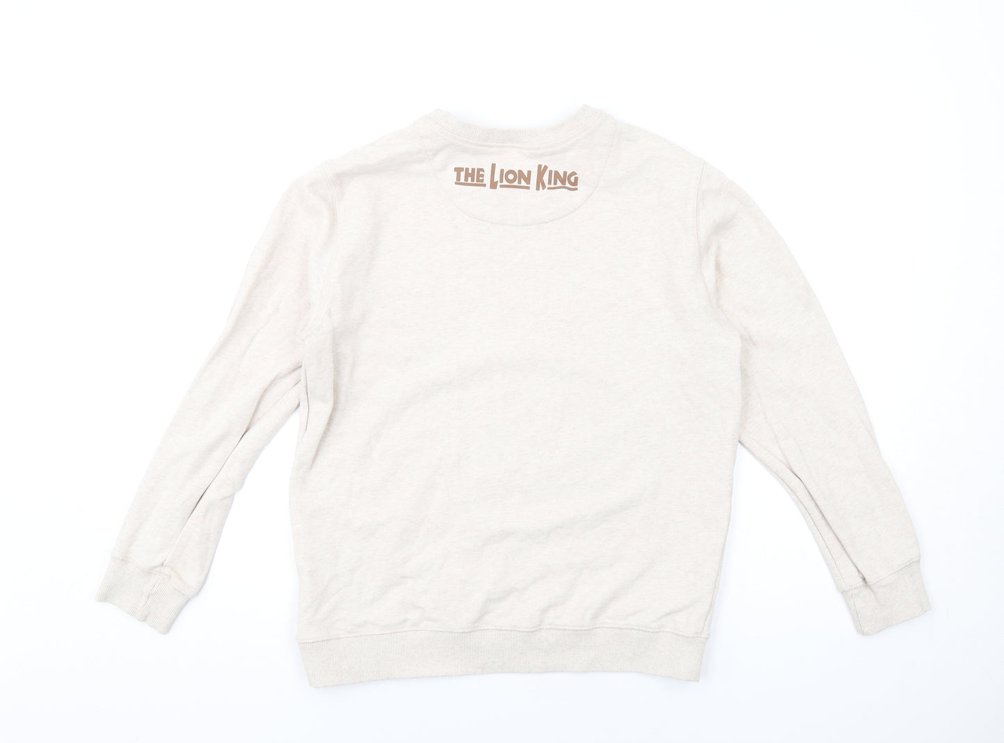 Disney Womens Beige Cotton Pullover Sweatshirt Size M Pullover - The Lion King