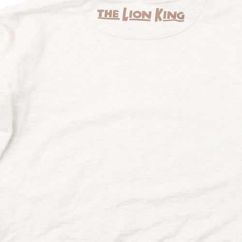Disney Womens Beige Cotton Pullover Sweatshirt Size M Pullover - The Lion King