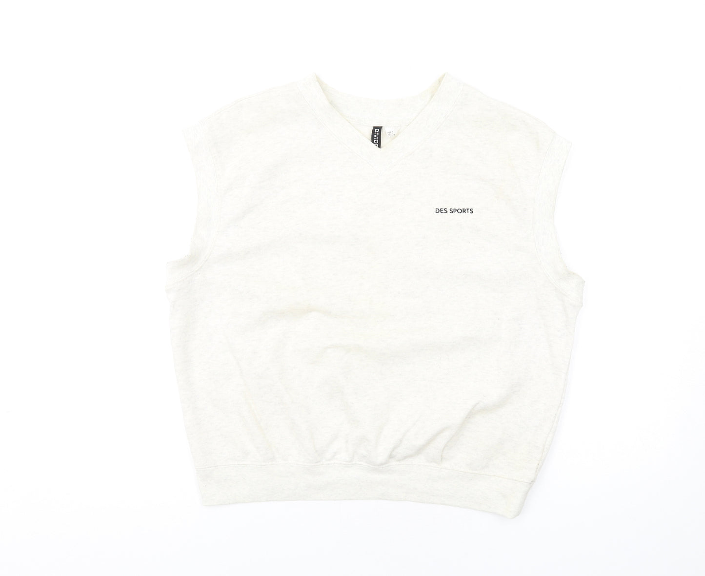 H&M Womens Ivory Cotton Pullover Sweatshirt Size S Pullover