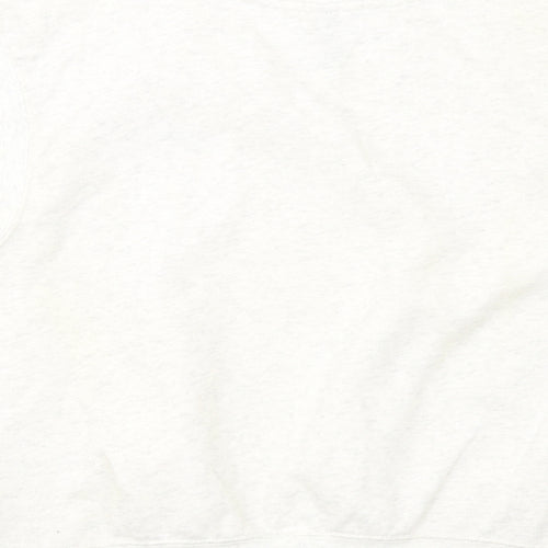 H&M Womens Ivory Cotton Pullover Sweatshirt Size S Pullover