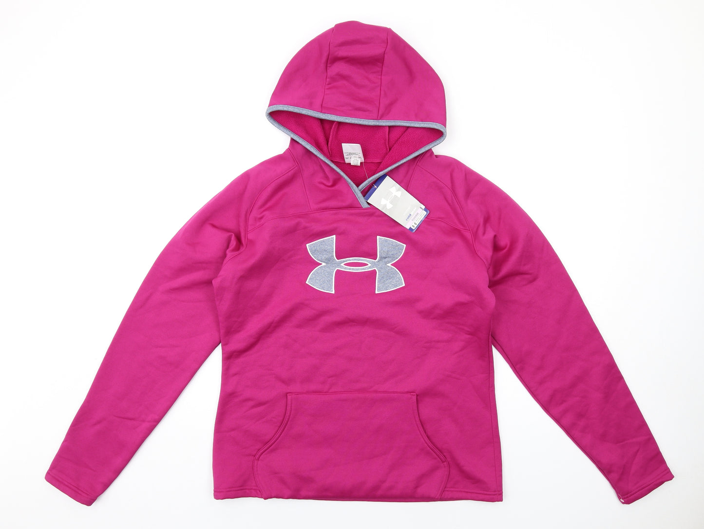 Under armour Womens Purple Polyester Pullover Hoodie Size L Pullover