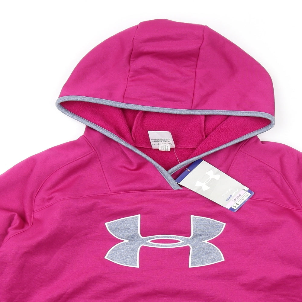 Under armour Womens Purple Polyester Pullover Hoodie Size L Pullover