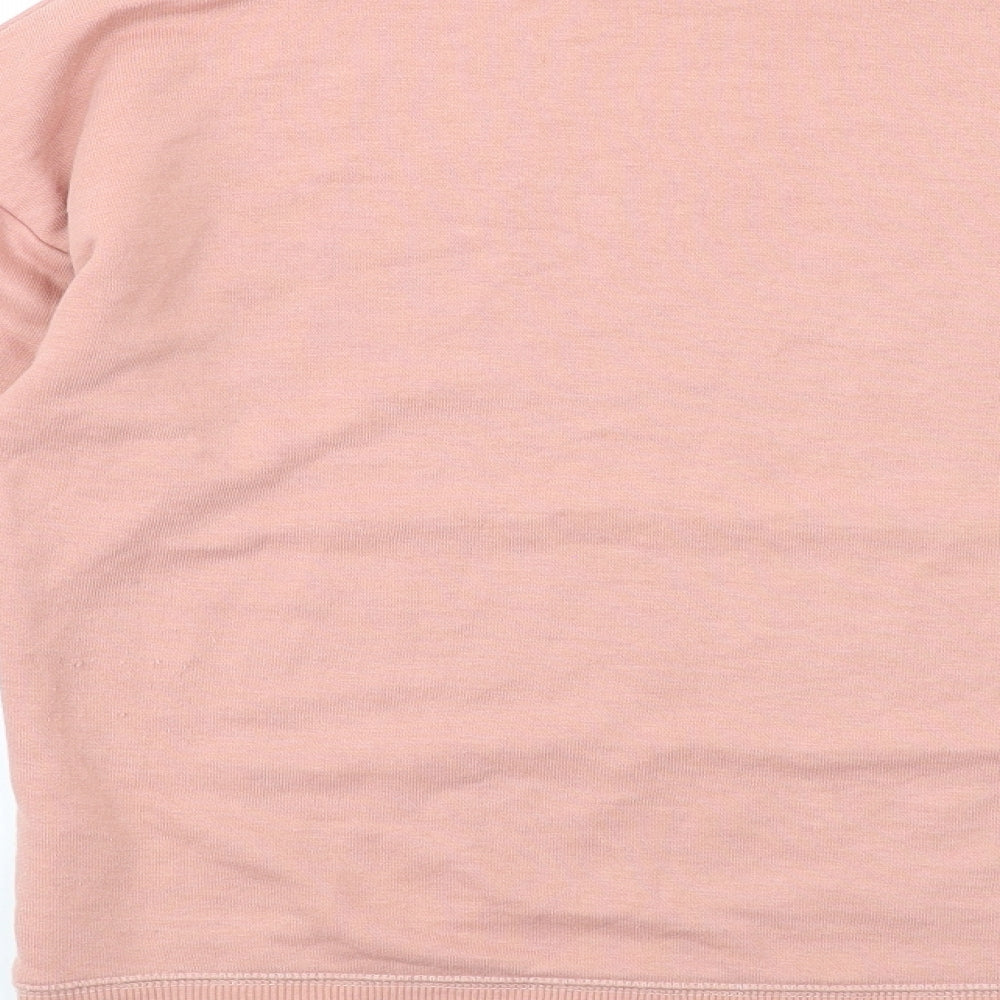 Pull&Bear Womens Pink Polyester Pullover Sweatshirt Size XS Pullover