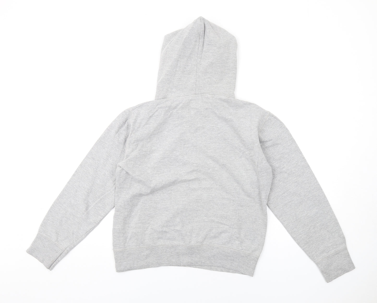 Random Boys Grey Polyester Pullover Hoodie Size 14-15 Years Pullover