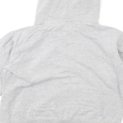 Random Boys Grey Polyester Pullover Hoodie Size 14-15 Years Pullover