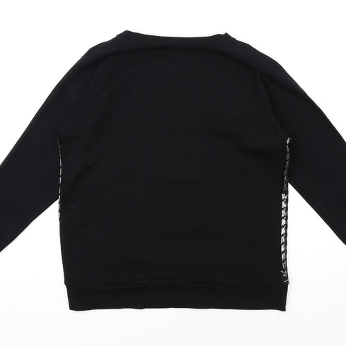 Baukjen Womens Black Houndstooth Viscose Pullover Sweatshirt Size 14 Pullover