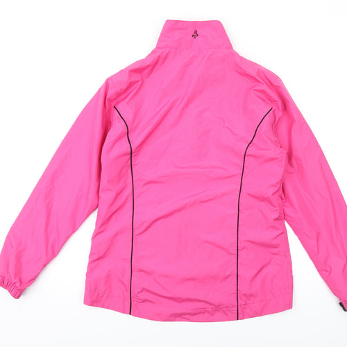 Green Lamb Womens Pink Rain Coat Coat Size S Zip
