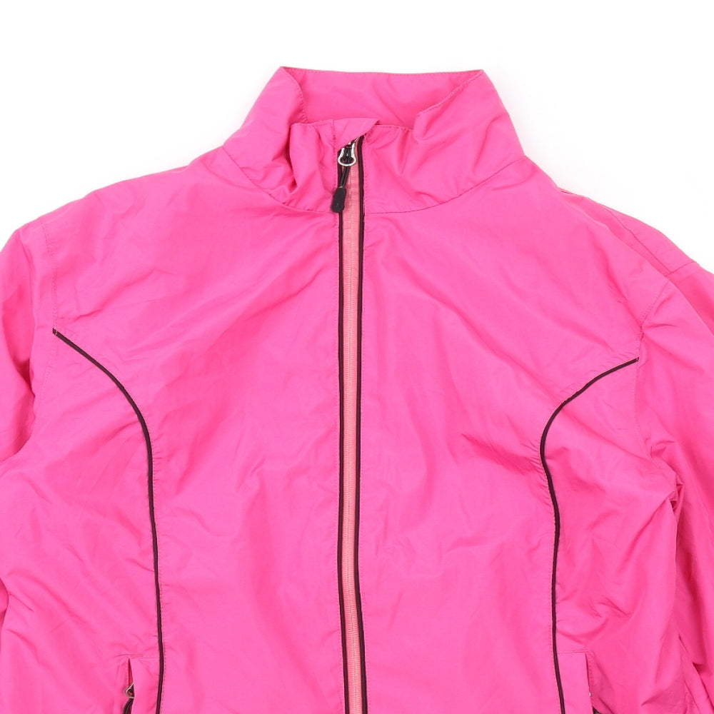 Green Lamb Womens Pink Rain Coat Coat Size S Zip