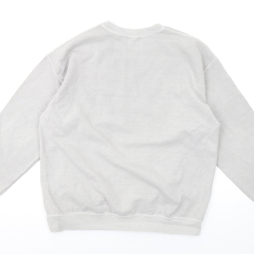 Topman Mens Grey Cotton Pullover Sweatshirt Size S