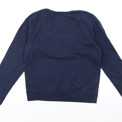 Gilly Hicks Womens Blue Cotton Pullover Sweatshirt Size S Pullover