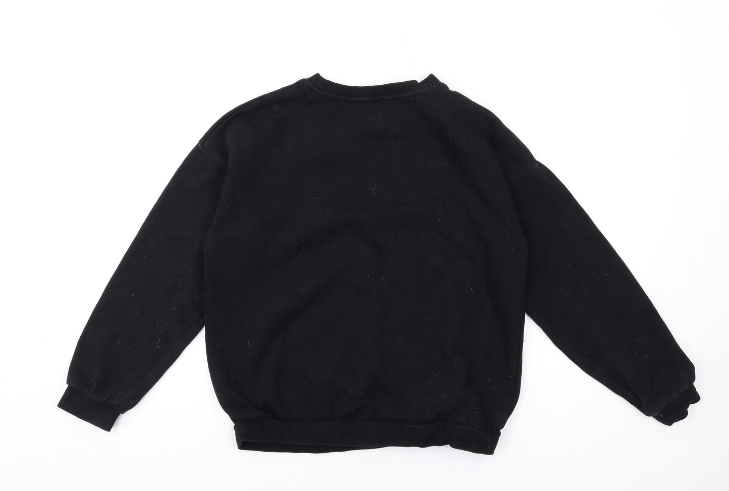 H&M Boys Black Cotton Pullover Sweatshirt Size 10-11 Years Pullover - NYC