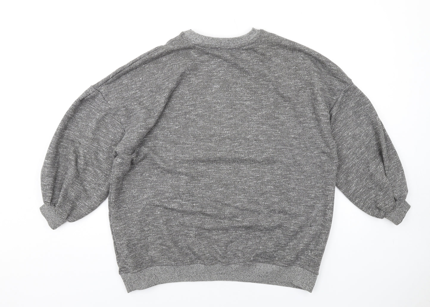 Pull&Bear Womens Grey Cotton Pullover Sweatshirt Size S Pullover