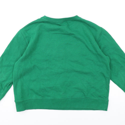 Sofie Schnoor Womens Green Polyester Pullover Sweatshirt Size L Pullover