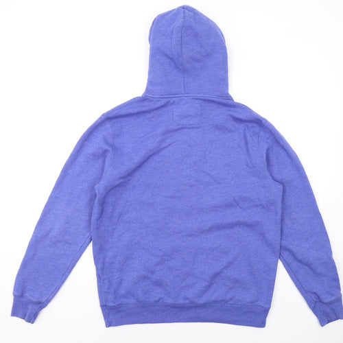 Jack Wills Mens Blue Cotton Pullover Hoodie Size M