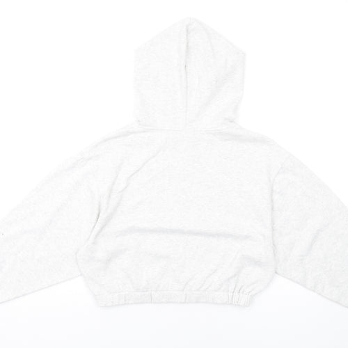 ASOS Womens Grey Cotton Pullover Hoodie Size 4 Pullover