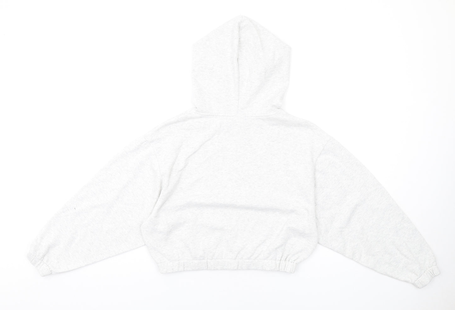 ASOS Womens Grey Cotton Pullover Hoodie Size 4 Pullover